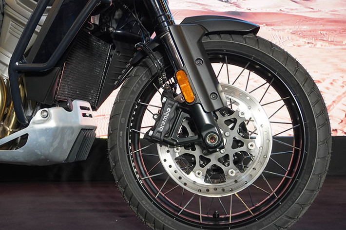 Harley-Davidson Pan America 1250 sẽ chỉ bán ở Việt Nam với bản đặc biệt (Special), phiên bản tiêu chuẩn chưa được đưa về nước. Xe trang bị hệ thống treo của Showa với phuộc trước USD đường kính 47mm, phuộc sau monoshock bình dầu rời. Cả phuộc trước/sau có hành trình 190mm và có thể điều chỉnh được.