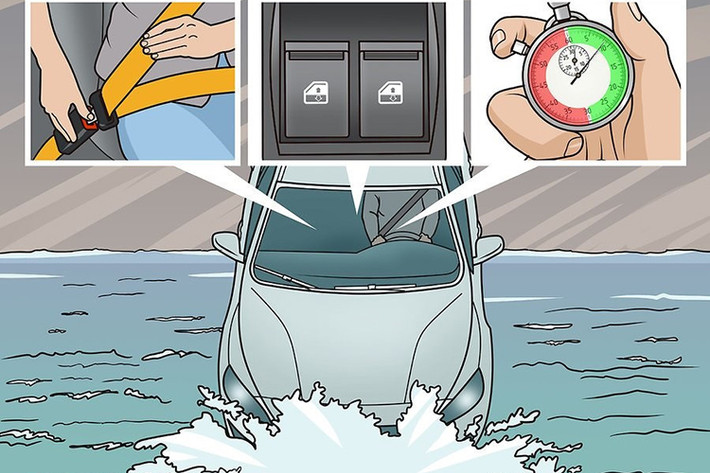 Có nhiều lý do để ôtô rơi xuống nước; có thể là tài xế đi nhầm hướng do mưa bão cản trở tầm quan sát, có thể do tài xế non tay, thiếu kinh nghiệm xử lý tình huống trong điều kiện đường sá ngập lụt... Dù lý do là gì, đây cũng là một tình huống cực kỳ nguy hiểm.