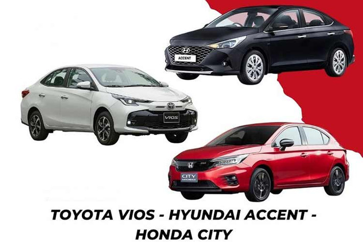 Hiện tại, nhiều mẫu xe ăn khách phân khúc sedan hạng B đua nhau xác lập mức giá mới. Hiếm khi cả 3 mẫu xe đầu bảng như Honda City và Toyota Vios hay Hyundai Accent cùng tham gia lấy lòng người tiêu dùng. Vậy hiện tại, City, Vios, Accent - Xe nào đang có giá tốt nhất hiện nay?