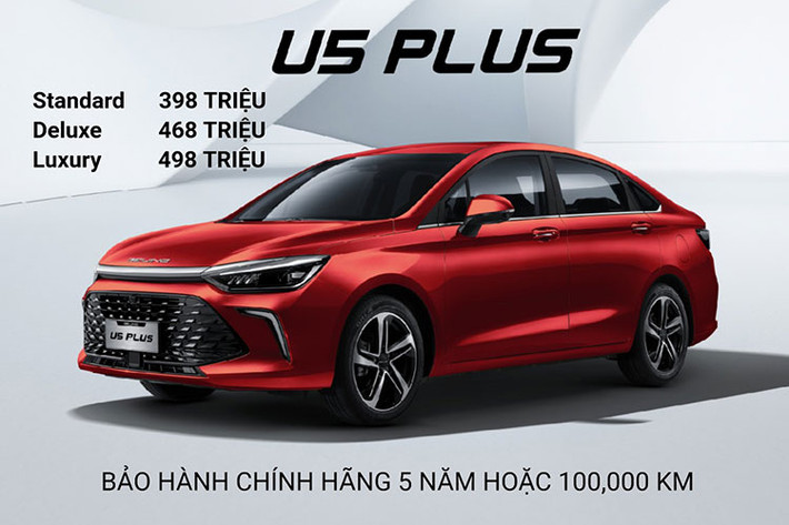 Mẫu xe BEIJING U5 PLUS 2022 mới tại Việt Nam sẽ được trưng bày tại hệ thống đại lý trên toàn quốc từ ngày 14/01/2021. Xe được bảo hành chính hãng 5 năm hoặc 100,000 km tùy điều kiện nào đến trước.
