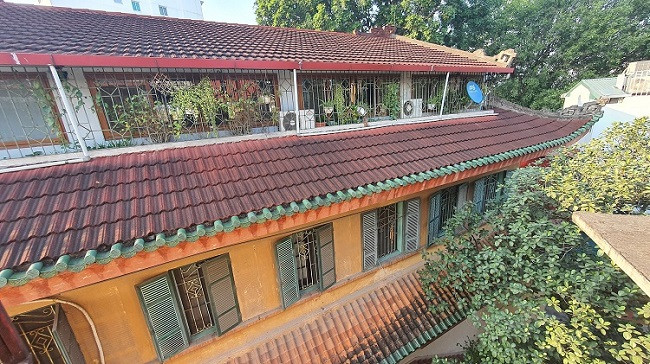 Có diện tích khoảng 200m2/4 tầng, biệt thự của Vua Bảo Đại có kiến trúc độc đáo, kết hợp văn hóa phương Đông và phương Tây. Ảnh: Dân Việt