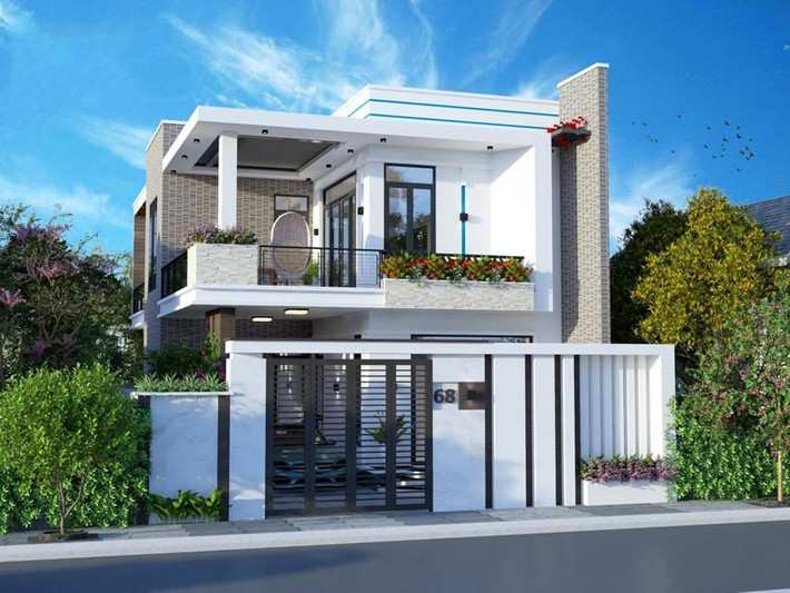 Ban công rộng là nơi lý tưởng để thư giãn và tận hưởng bầu không khí trong lành. Ảnh: Shome