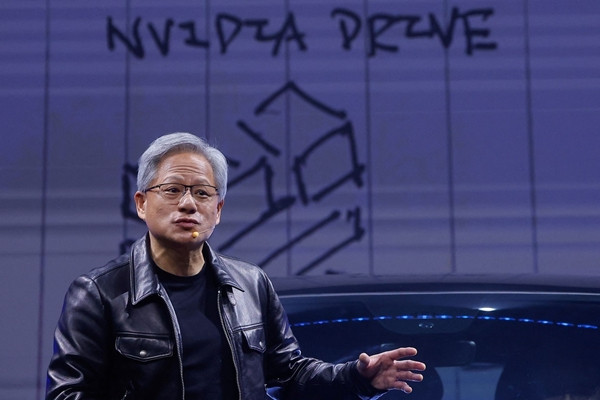 Khối tài sản của ông Huang phần lớn đến từ 3,5% cổ phần của ông tại Nvidia - công ty số 1 trong lĩnh vực sản xuất chip phục vụ AI, có trụ sở tại Santa Clara, California. Ảnh: Getty
