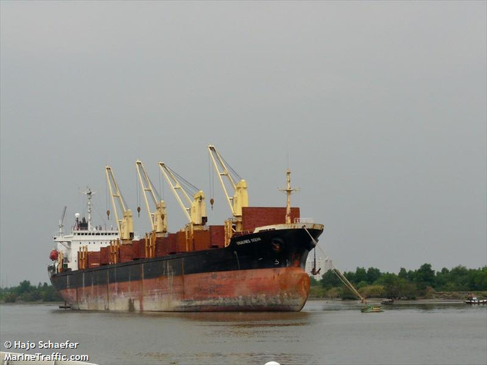 Tàu Vinalines Ocean có giá mua vào là hơn 376 tỷ đồng và mức bán thanh lý dự kiến chỉ là 34,4 tỷ đồng…Ảnh: Marine Traffic.
