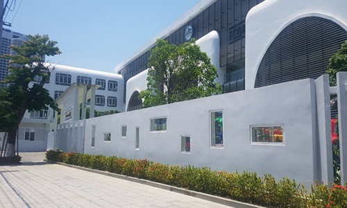 Dự án Công viên An Đồn hiện là trường mẫu giáo rộng 3.600 m2. Trường do Công ty TNHH IVC làm chủ đầu tư với số vốn hơn 200 tỷ đồng. Ảnh: PL TP.HCM.