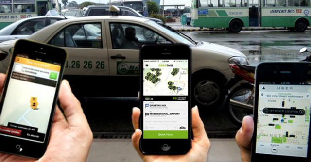 Là một ứng dụng trên điện thoại được phát triển ở Mỹ, dịch vụ đi xe chung Uber xuất hiện tại Việt Nam lần đầu tiên vào tháng 6/2014 ở TP HCM. Ảnh: Baodautu.