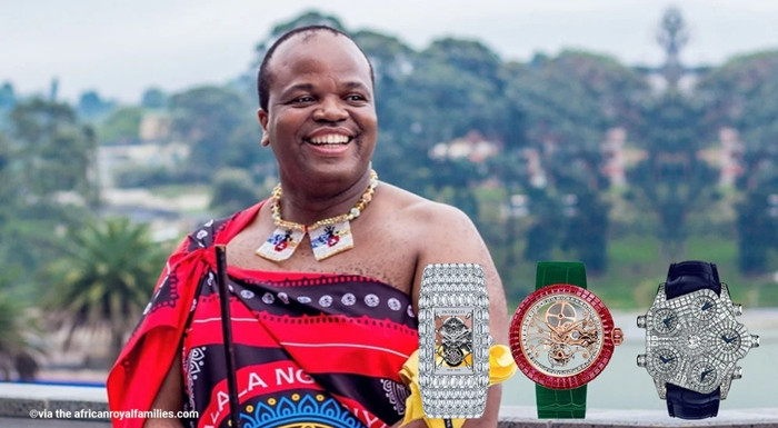 Bên cạnh đó, vua Mswati-III còn nổi tiếng với lối sống xa hoa trong khi hầu hết thần dân của ông sống trong cảnh nghèo đói. Ảnh: IFL Watches