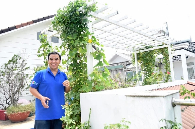 Biệt thự của MC Quyền Linh và bà xã Dạ Thảo rộng 500m2, nằm khu dân cư Phước Kiểng, Quận 7, TP HCM. Ảnh: FBNV