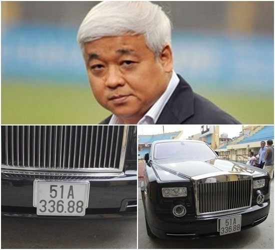 Năm 2012, bầu Kiên gây chấn động giới chơi xe trong nước khi trở thành 1 trong số 33 chủ nhân của chiếc xe hơi siêu sang Phantom phiên bản năm Rồng do hãng xe Rolls-Royce sản xuất.Uớc tính bầu Kiên phải chi khoảng 40 tỷ đồng để đưa chiếc xe này về nước. Ảnh: Internet