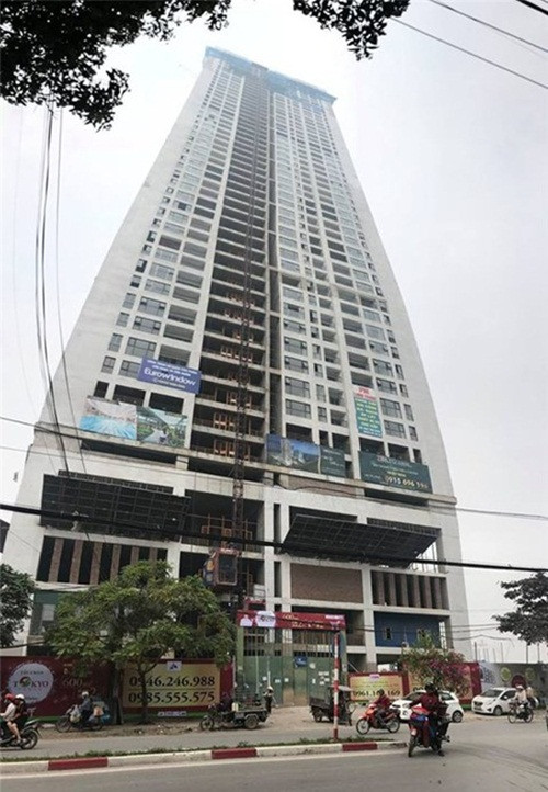 Dự án Tokyo Tower là tòa cao ốc hỗn hợp đa năng và chung cư cao cấp cao thứ 3 tại Hà Nội với 51 tầng nổi, trong đó có 5 tầng dành cho trung tâm thương mại dịch vụ. Ảnh: Dân Việt.