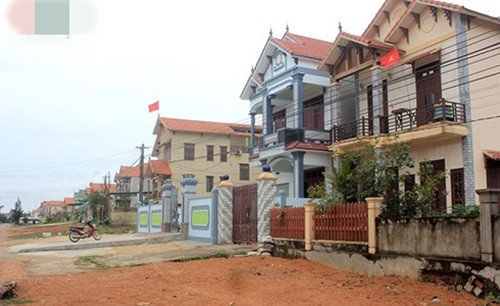 Một góc làng biển xã Nhân Trạch (Bố Trạch, Quảng Bình). Ảnh: VOV.