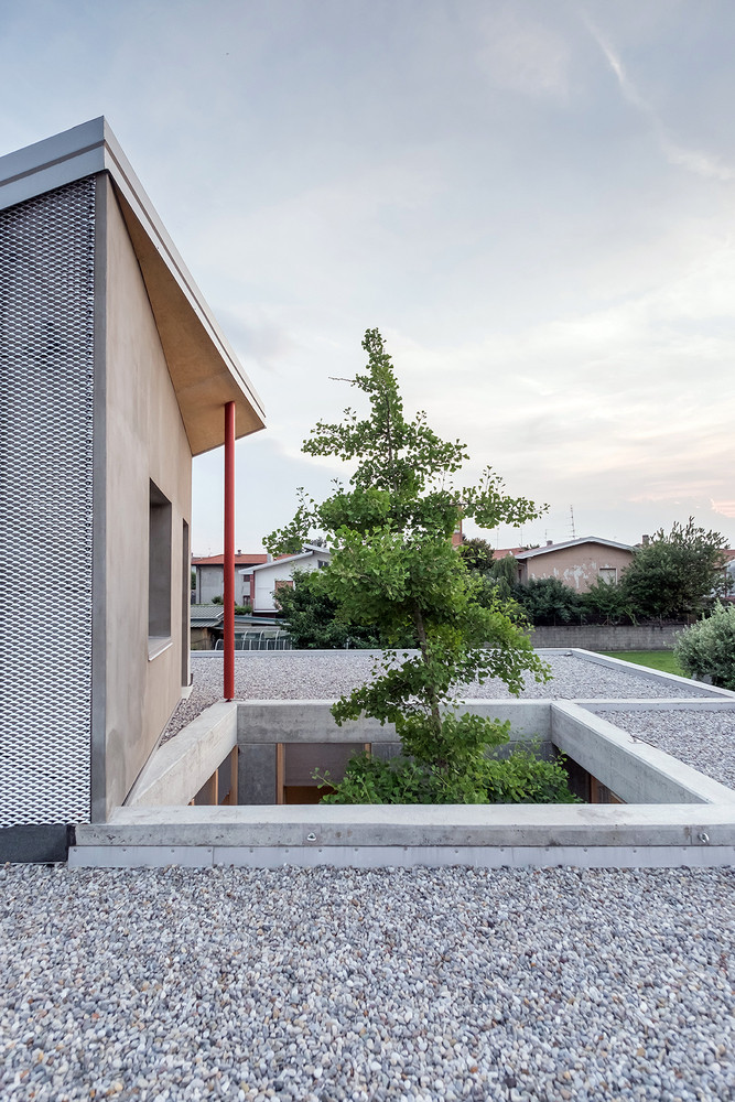 Cây xanh như một điểm nhấn không thể thiếu bên trong ngôi nhà. Nguồn ảnh: Archdaily.