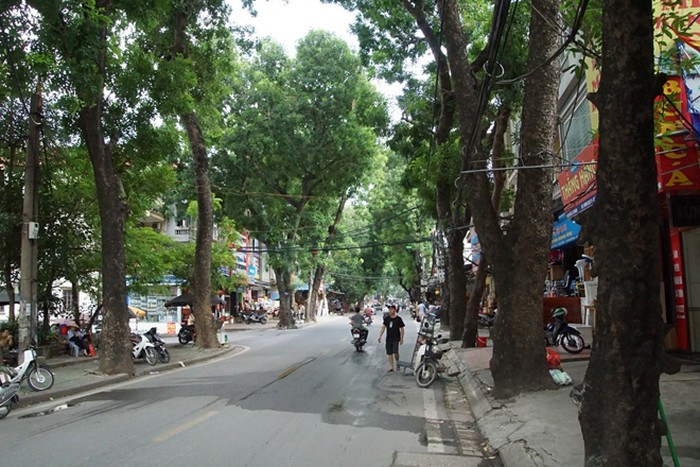 Dự án đường vành đai 1 đoạn Hoàng Cầu - Voi Phục được đầu tư xây dựng các hạng mục chiếu sáng, cây xanh, thoát nước… khớp nối đồng bộ hạ tầng kỹ thuật, kiến trúc cảnh quan. Ảnh: CAND.
