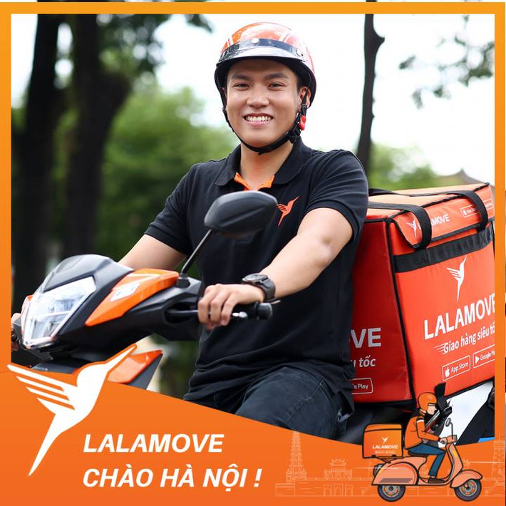 Tiến quân ra Hà Nội, Lalamove Việt Nam cung cấp cả hai dịch vụ giao nhận hàng hóa và giao món ăn. Ảnh: Lalamove.
