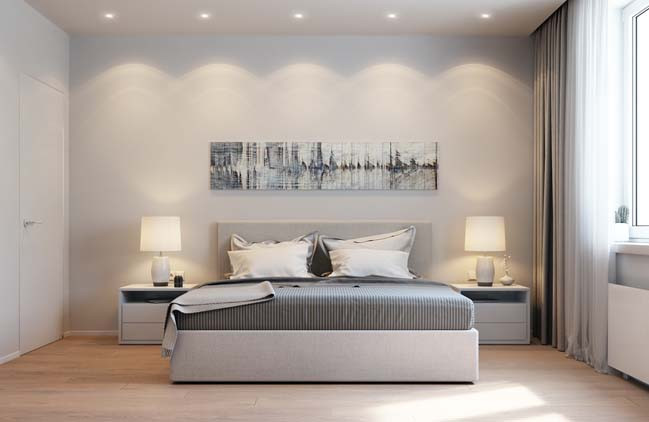 Cách bày trí đơn giản, tinh tế phù hợp với những ai thích nhẹ nhàng, thoải mái. Ảnh: Homedit.