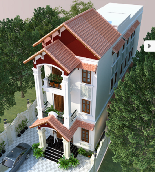 Nhà ống tân cổ điển ấn tượng bởi vẻ đẹp sang chảnh, mang hương vị cổ điển đặc trưng với những điểm nhấn nhá đầy tinh tế. Ảnh: Kientrucnamcuong.