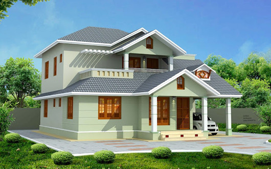 Vẻ đẹp truyền thống pha lẫn nét hiện đại là đặc tính cuốn hút của kiến trúc mái thái. Ảnh: Ngoimauinari.