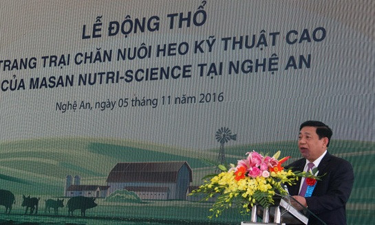 Mới đây, Bộ Tài nguyên & Môi trường có văn bản gửi UBND tỉnh Nghệ An yêu cầu dự án chăn nuôi lợn Masan tại huyện Quỳ Hợp dừng việc thi công do vi phạm các quy định của pháp luật về bảo vệ môi trường. Ảnh: Báo Nghệ An.