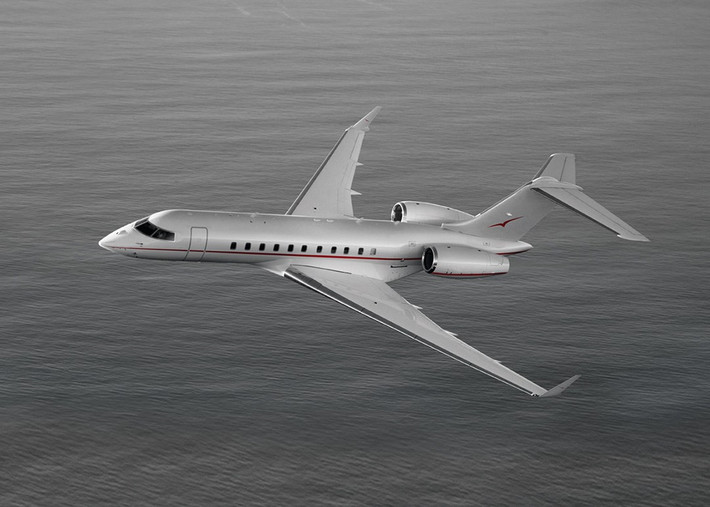 Bombardier Global 5000 là phiên bản thu nhỏ của chiếc Bombardier Global Express. Dù vậy, Global 5000 vẫn được xếp vào nhóm máy bay phản lực thương mại cỡ lớn. Ảnh: vistajet