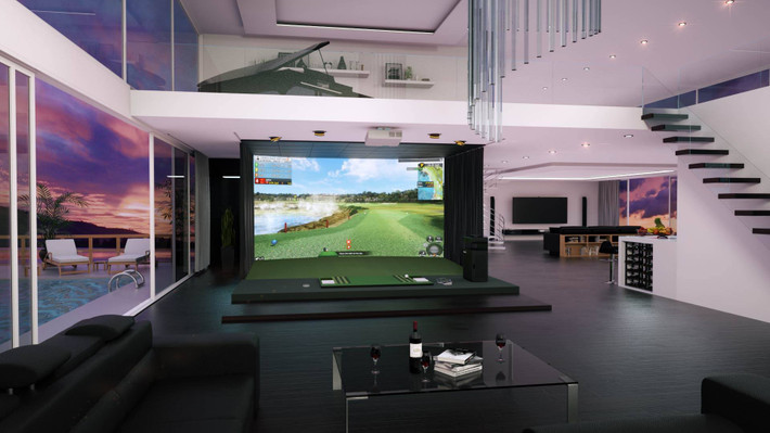 Hệ thống Golf 3D trong nhà cực kỳ hiện đại. Ảnh: Dk golf The garden