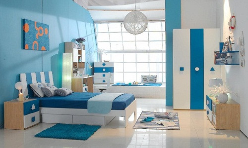 Màu xanh nhạt mang hơi thở mát lạnh của đại dương được xem là xu hướng thiết kế sơn nhà đẹp 2018.