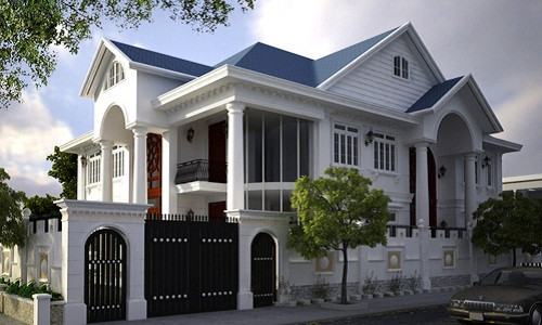 Tọa lạc tại thành phố Cần Thơ, ngôi biệt thự sân vườn có sự hài hòa giữa hơi thở hiện đại và kiến trúc cổ điển.