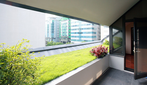 Khu vườn xanh mướt trên mái nhà. Nguồn ảnh: 1+1>2.