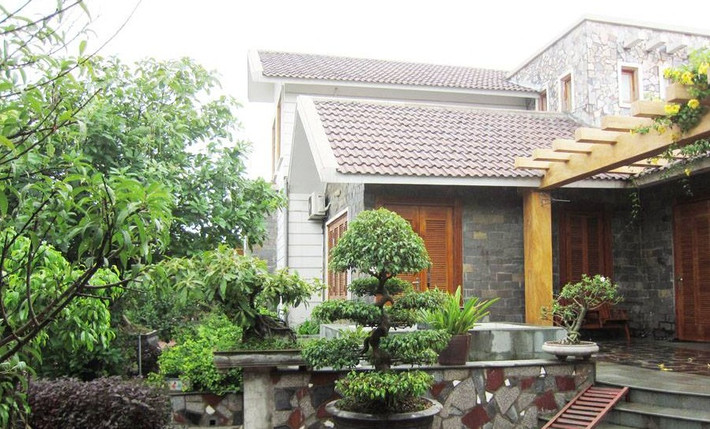 Ngôi biệt thự vườn 1 tầng này thuộc sở hữu của một gia đình 3 thế hệ tại Bắc Giang.