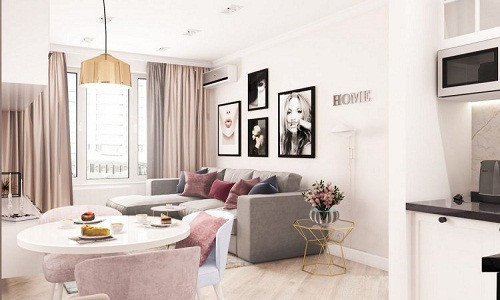 Sáng sủa, rộng rãi và thoáng mát là những cảm nhận đầu tiên của bất kỳ ai đặt chân vào căn hộ nhỏ vẻn vẹn 35m2 này.