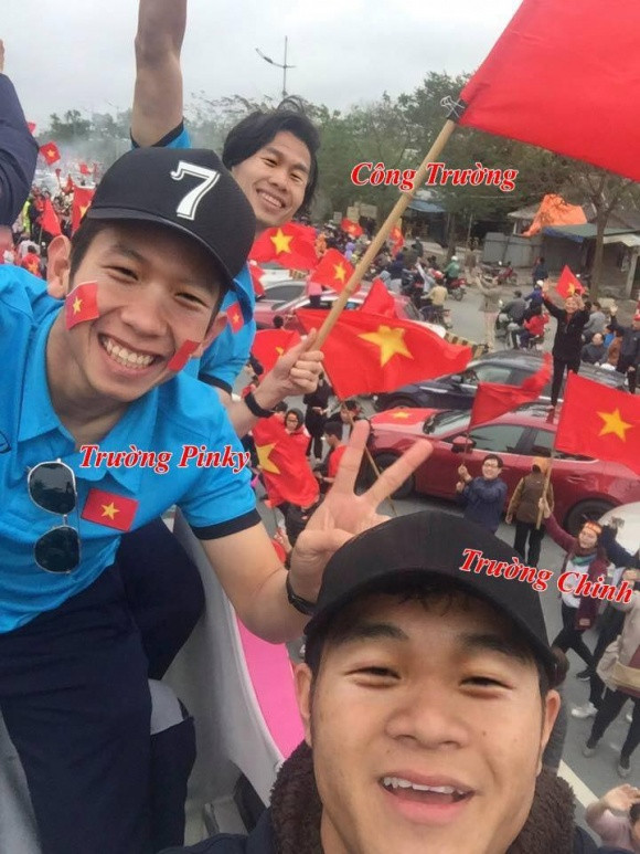 Khi Công Phượng, Hồng Duy Pinky, Hà Đức Chinh sở hữu mắt híp của Xuân Trường.