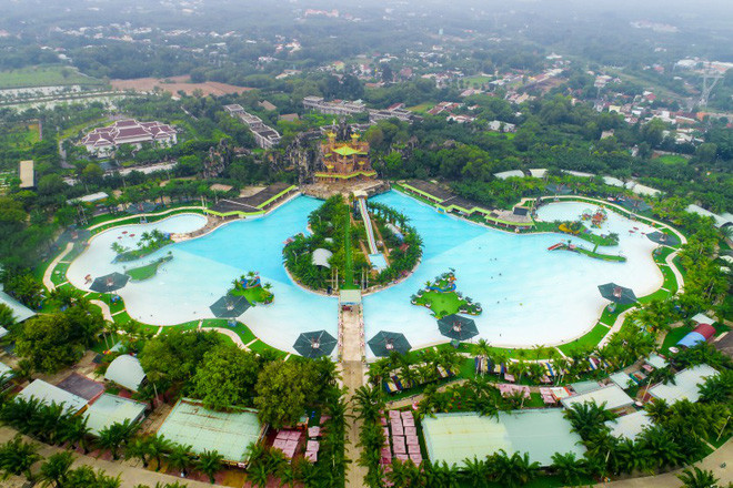 Khu du lịch Đại Nam tọa lạc tại địa bàn phường Hiệp An, TP. Thủ Dầu Một, nằm trên diện tích 450ha. Đây được xem là khu du lịch lớn nhất Đông Nam Á về diện tích. Ảnh: Internet
