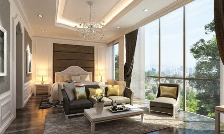 Bản thiết kế căn hộ của Thu Minh hoàn toàn được giữ kín. Tuy nhiên, bản vẽ 3D trên trang web của siêu dự án đã tiết lộ phần nào thiết kế của căn hộ xa xỉ này.