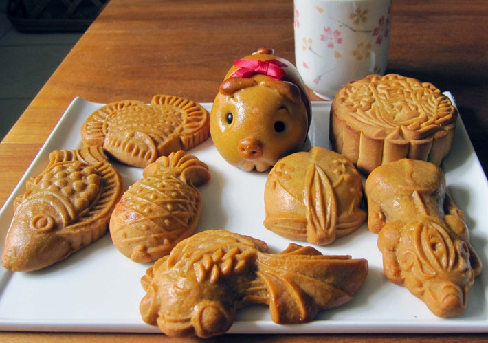 Những chiếc bánh trung thu hình thú đáng yêu dường nào...