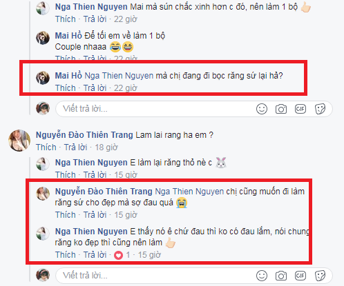 Sau khi có nhiều người cho rằng Thiên Nga đang trong quá trình bọc răng sứ thì cô nàng này cũng xác nhận mình đang làm lại răng. Mặc dù hình ảnh Thiên Nga mài răng khá kỳ cục song các fan của cô nàng vẫn "thả tim" hình ảnh và cho rằng Thiên Nga vẫn rất xinh đẹp.