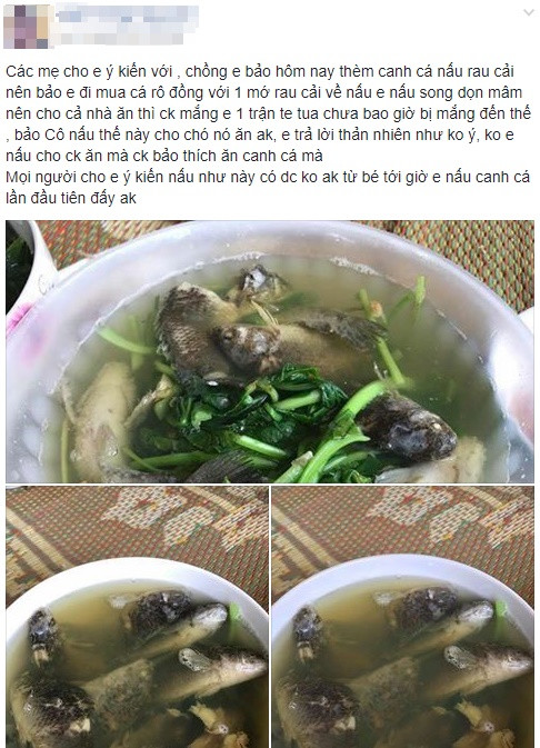 Đến "quỳ" với canh cá rô đồng nấu rau cải phiên bản cả con.