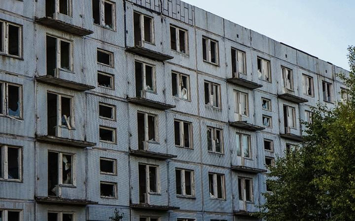 Thị trấn Skrunda-1 bị bỏ hoang sau khi Latvia tuyên bố độc lập vào những năm 1990. (Nguồn: Telegraph)
