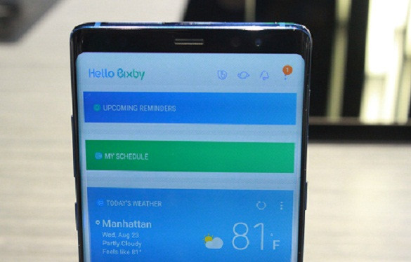 Trợ lý ảo Bixby vẫn có mặt trên Galaxy Note 8. Tuy nhiên, do chưa hỗ trợ tiếng Việt nên tính năng này không có nhiều tác dụng khi ở nước ta. Ảnh: Cnet.