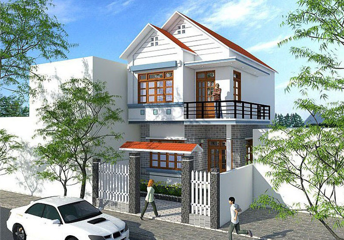 Theo lối bố trí truyền thống, hệ thống cửa sổ lớn, các ô gió bằng gỗ kết hợp với kính giúp không gian nhà thông thoáng, có thể chủ động trong việc đón không khí trong lành vào nhà. Ảnh: Luxcen.