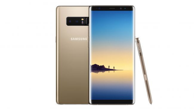 Màu vàng hổ phách (Maple Gold) trở lại trên Galaxy Note 8. Ảnh: Techradar.