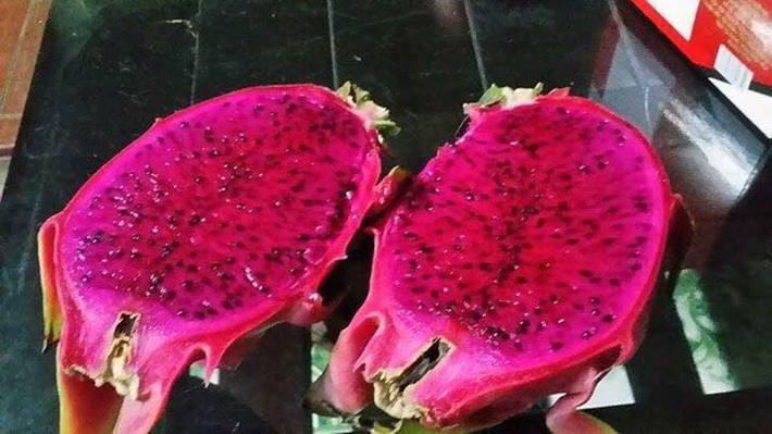 Trong khi đó, những trái thanh long ruột đỏ hiếm hơn có giá từ 30.000 đến 40.000 đồng/kg. Ảnh: Facebook.