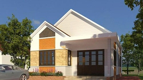 Mẫu nhà nhà có thiết kế nhiều cửa, đặc biệt là cửa sổ để cho gia đình có cảm giác thoải mái. Ảnh: 10nhadep.