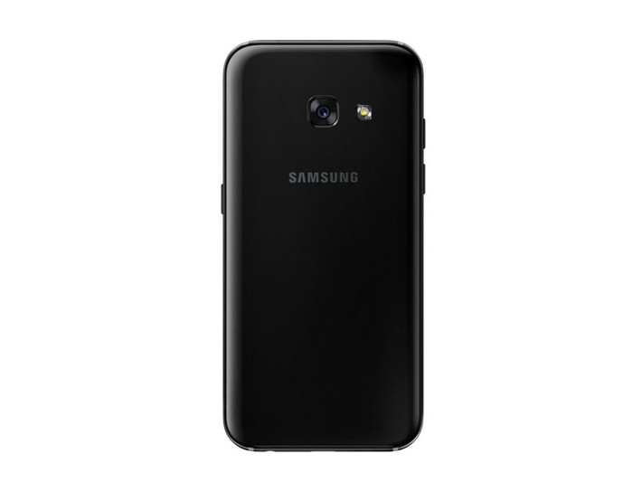 Samsung Galaxy A3 2017 khung kim loại, 2 mặt kính, hỗ trợ chống nước tiêu chuẩn IP68 cao cấp giảm mạnh 1,5 triệu đồng từ 6,49 triệu đồng xuống 4,99 triệu đồng. Ảnh: Samsung.