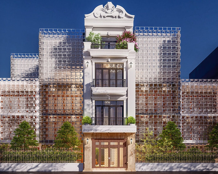 Nhà phố tân cổ điển giữ được sự sang trọng quý phái cùng sự tỉ mỉ đến từng chi tiết cổ điển nhưng đã được tối giản, giảm bớt sự cầu kỳ. Ảnh: Noithattugia