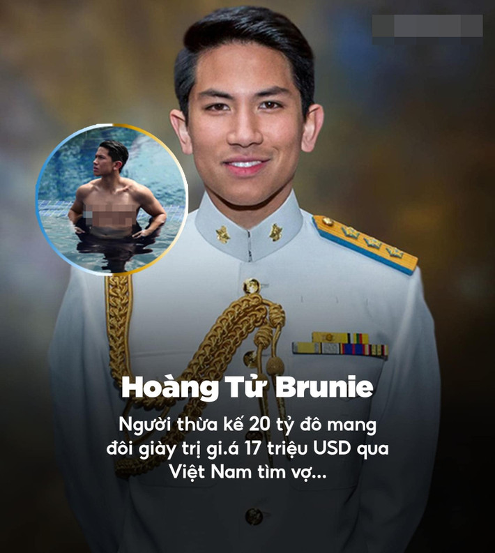 Mới đây, mạng xã hội rần rần chia sẻ thông tin Hoàng tử Brunei Abdul Mateen Bolkiah mang theo đôi giày cao gót trị giá 17 triệu USD sang Việt Nam tuyển vợ. Tuy nhiên, đây chỉ là tin đồn vô căn cứ. Ảnh: Facebook
