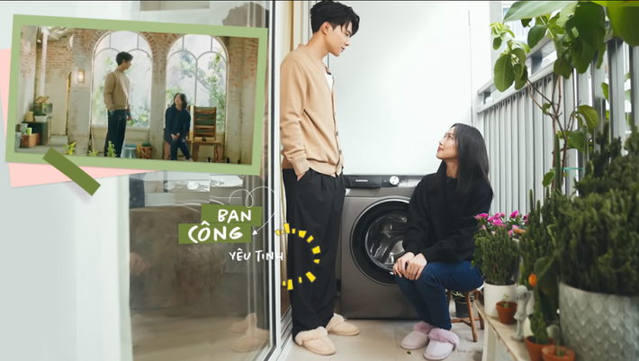 Khu vực ban công lấy cảm hứng từ phim "Yêu Tinh". Ảnh chụp màn hình