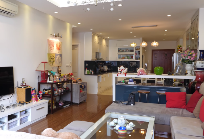Bên trong căn hộ được sắp xếp gọn gàng, khoa học. Ảnh chụp màn hình NhaF