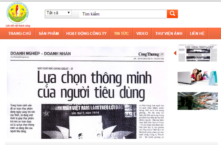 Hiện tại, một số trang mục của website công ty này cũng đã có dấu hiệu ngừng hoạt động. Ảnh chụp màn hình website Liên kết Việt ngày 22/2.