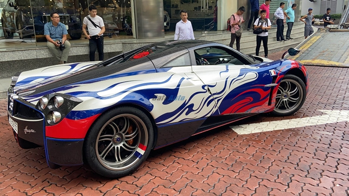 Đại gia Minh Nhựa cũng từng khiến cánh báo chí tốn không ít giấy mực khi tậu “thần gió” Pagani Huayra trị giá khoảng 78 tỷ đồng. Ảnh: Cafeauto
