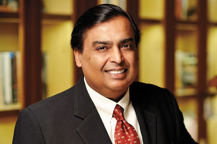 Sở hữu khối tài sản 90,9 tỷ USD, Mukesh Ambani là tỷ phú giàu nhất châu Á và đứng thứ 15 trong bảng xếp hạng tỷ phú thế giới của Forbes. Ảnh: Forbes
