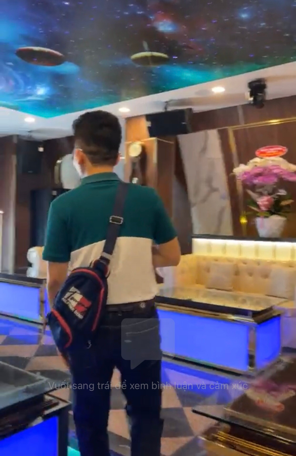 Phòng karaoke rộng lớn, hiện đại. Nguồn ảnh: chụp màn hình FB Độc lạ Bình Dương